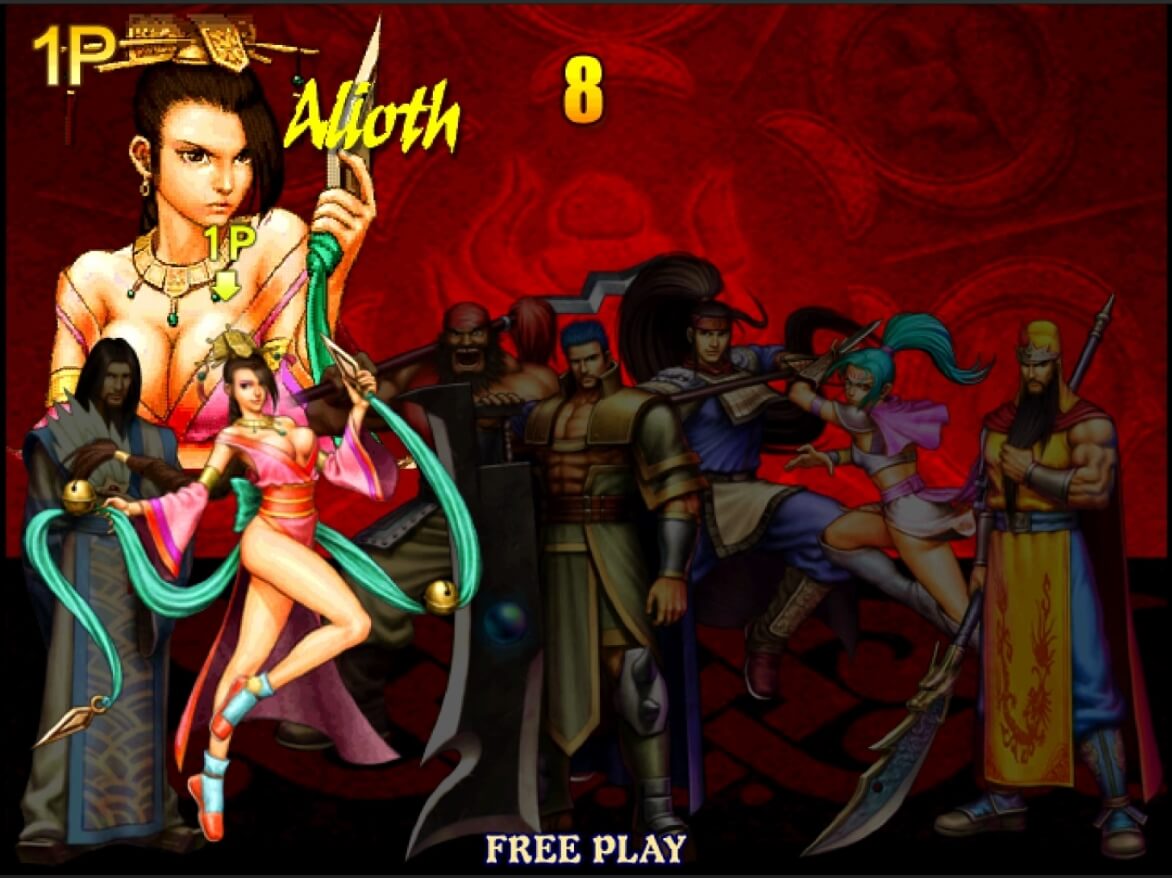 Knights of Valour The Seven Spirits - геймплей игры Sega Dreamcast